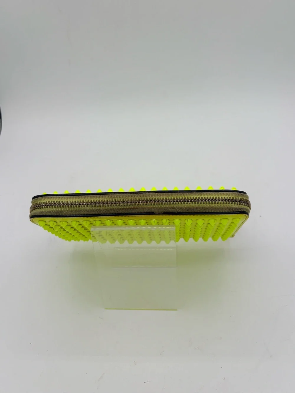Christian Louboutin neon wallet